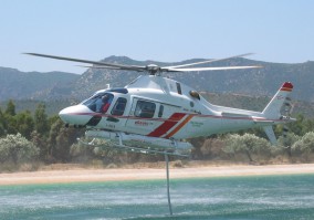 Simplex Aerospace Fire Attack AgustaWestland AW119 Koala aerial firefighting helicopter belly tank picture